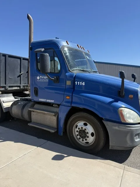 Semi truck in for service at Modern Diesel Solutions in Lake Havasu City