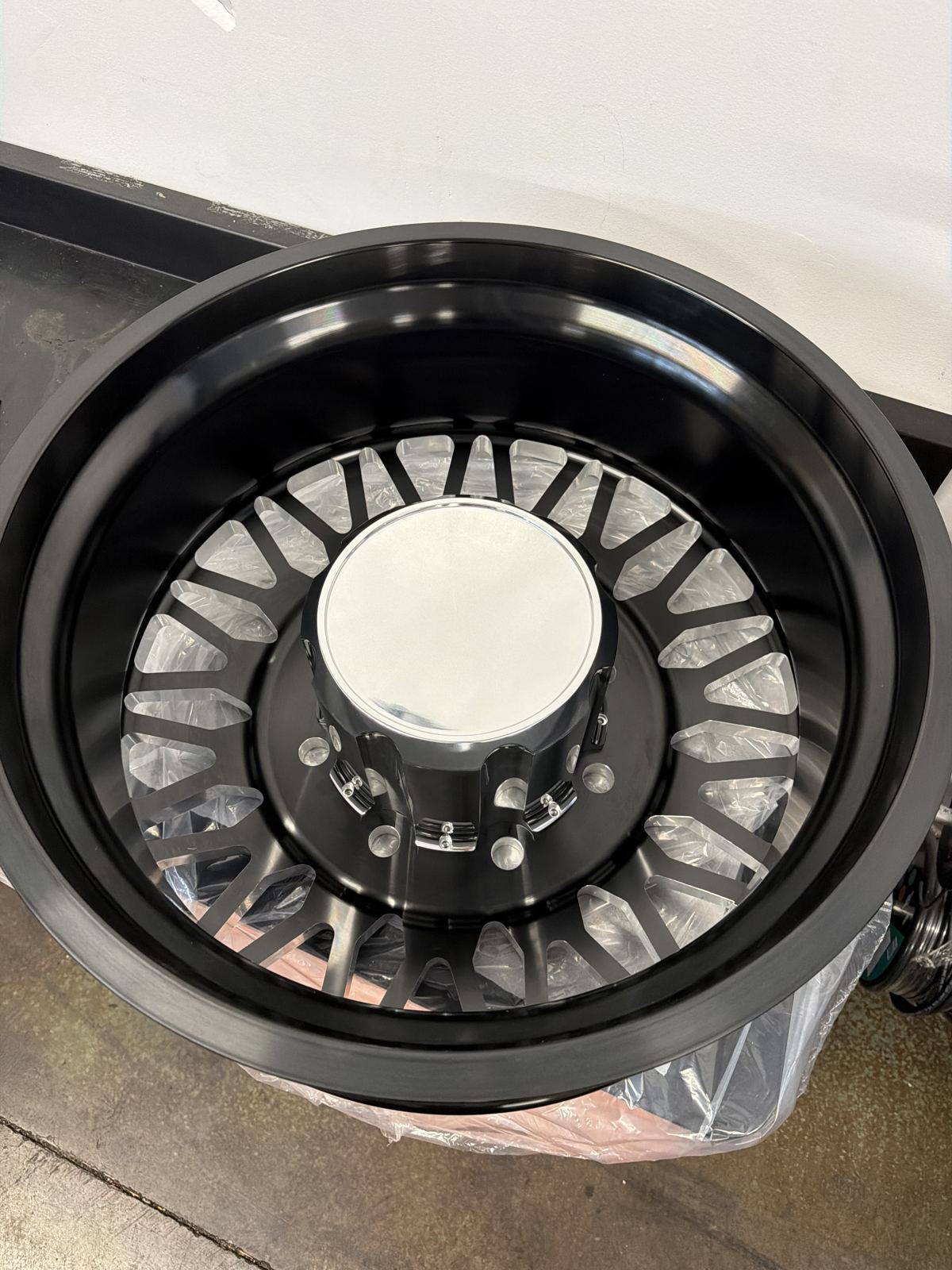Aftermarket wheel detail at Modern Diesel Solutions